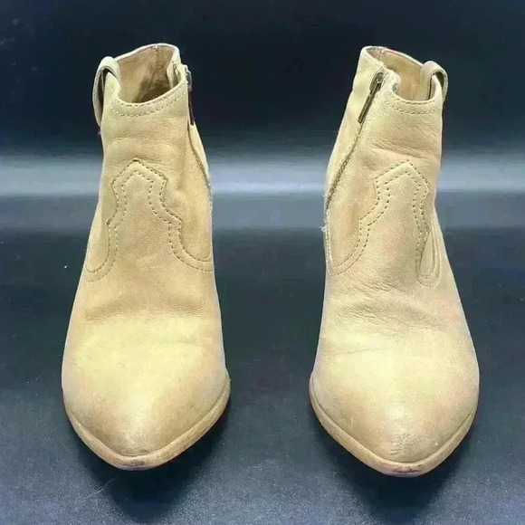 FRYE Reina bootie womens 8 cognac western leather - Picture 2 of 10